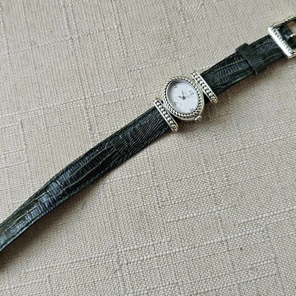 Ecclissi 925 Quartz Ladies Watch Interchangeable Genuine Leather Strap 8in - Picture 9 of 14